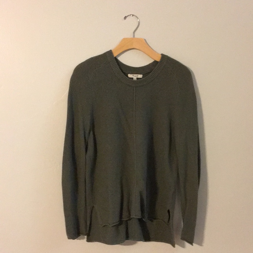 Madewell green sweater